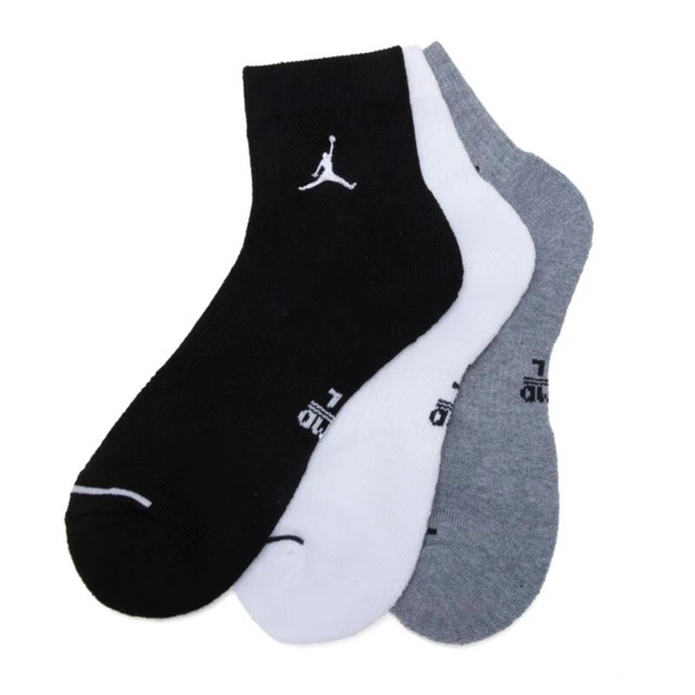 Nike AIR JORDAN Dri-fit Everyday Quarter Ankle socks 3 Pack multicolor DX9655